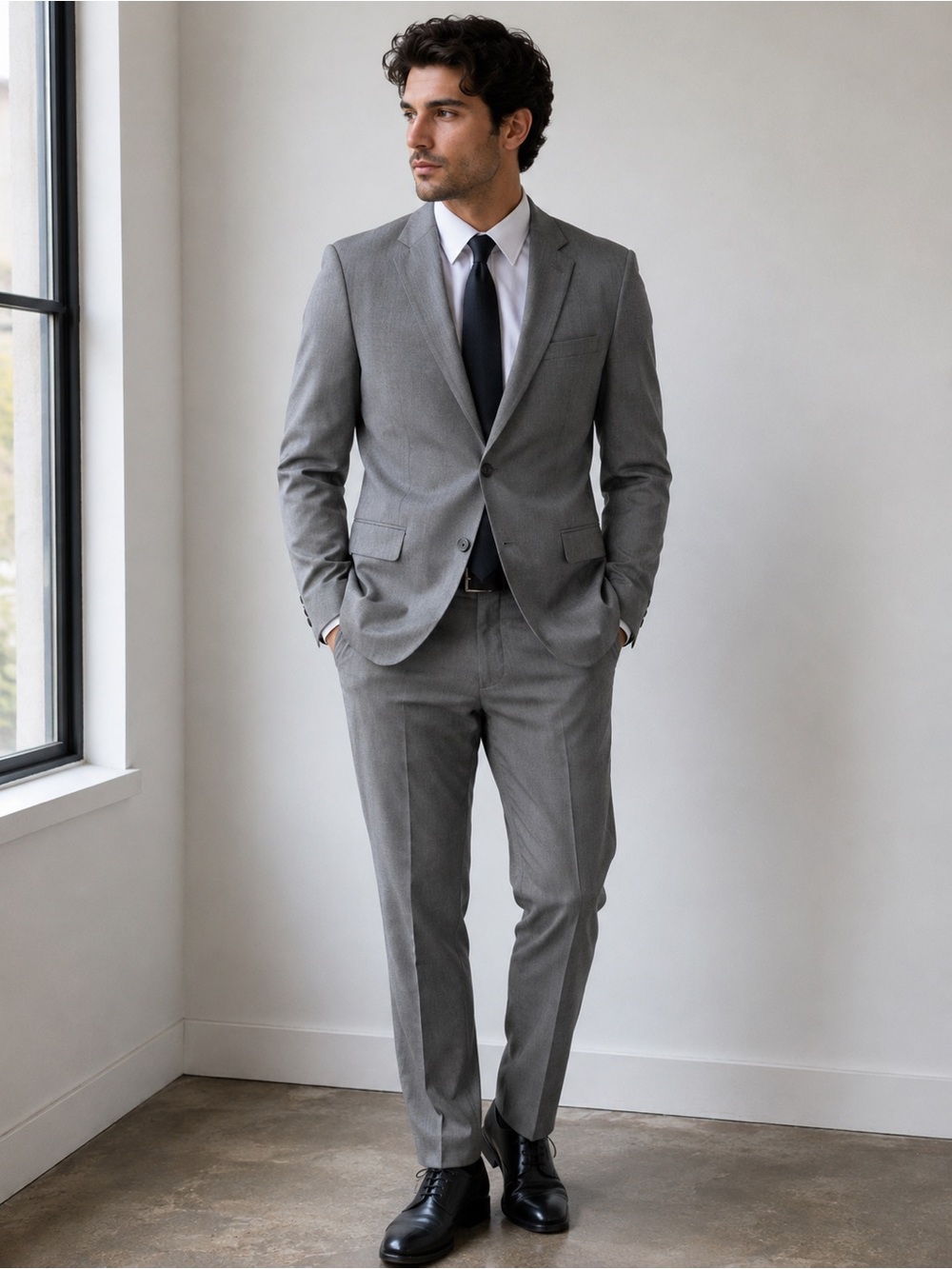 Alfani Slim Fit Gray Men's 2-Piece Suit Set Macy's
Size L